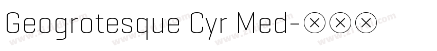 Geogrotesque Cyr Med字体转换
